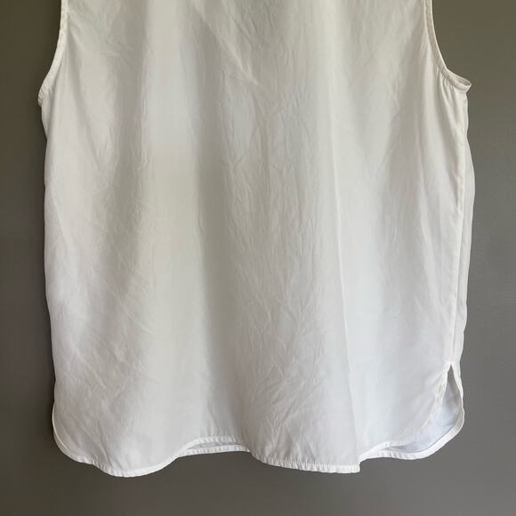 ATM ANTHONY THOMAS MELILLO Silk Charmeuse Blouse Chalk Ivory White Size XS Chic - Picture 15 of 16